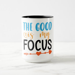 Positieve vibes Motivatie prijsopgave Mok