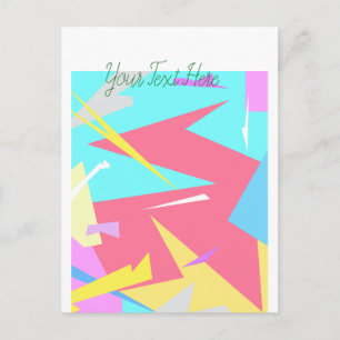 Positieve Vibes Pastel Colors Abstract Briefkaart