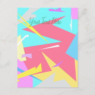 Positieve Vibes Pastel Colors Abstract Briefkaart