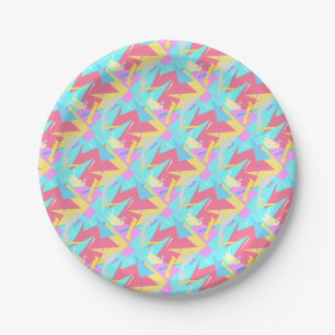 Positieve Vibes Pastel Colors Abstract Papieren Bordje