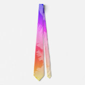 Positieve Vibes Pastel Colors Palm Trees Stropdas (Voorkant)