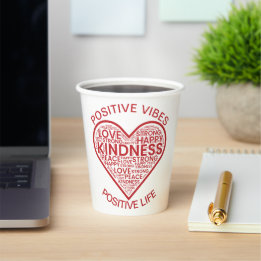 Positieve Vibes Positief Leven Papieren Bekers