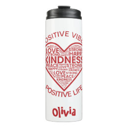 Positieve Vibes Positief Leven Thermische Bekerk Thermosbeker