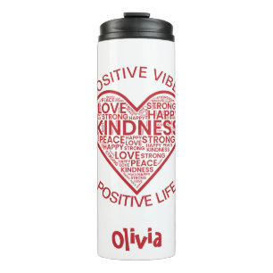 Positieve Vibes Positief Leven Thermische Bekerk Thermosbeker