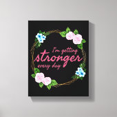 positieve vibes quotes voor werk canvas afdruk (Voorkant)