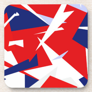 Positieve Vibes Red Blue Bier Onderzetter