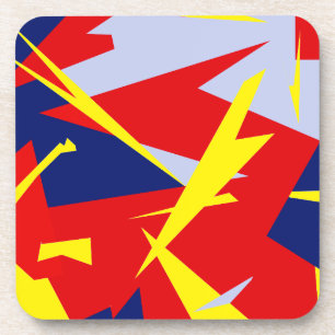 Positieve Vibes Red Blue Bier Onderzetter