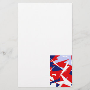 Positieve Vibes Red Blue Briefpapier