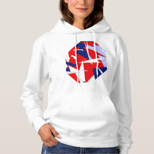 Positieve Vibes Red Blue Hoodie