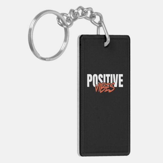 Positieve Vibes Sleutelhanger (Voorkant Links)