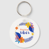 Positieve Vibes-Sleutelhanger Sleutelhanger (Voorkant)