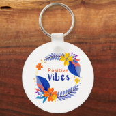Positieve Vibes-Sleutelhanger Sleutelhanger (Voorkant)