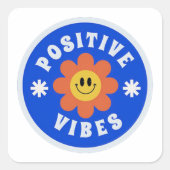 Positieve vibes Sticker (Voorkant)