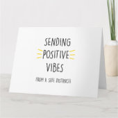 Positieve vibes verzenden - Quarantainekaart Kaart (Voorkant)
