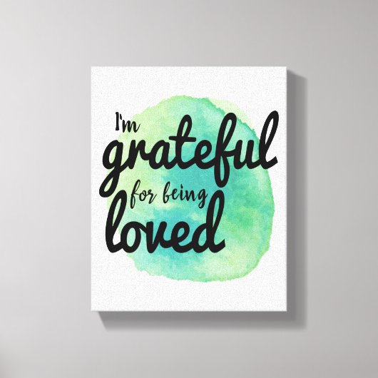 positieve vibes voor harde werknemers canvas afdruk (Voorkant)