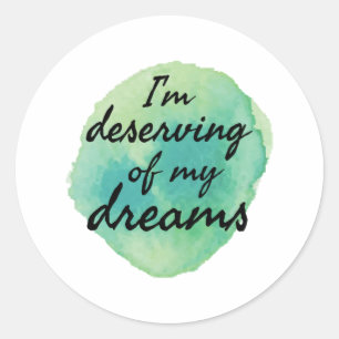 positieve vibes voor zelfaanvaarding ronde sticker