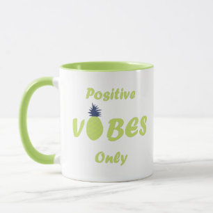 Positieve vibes zomer vakantie mok