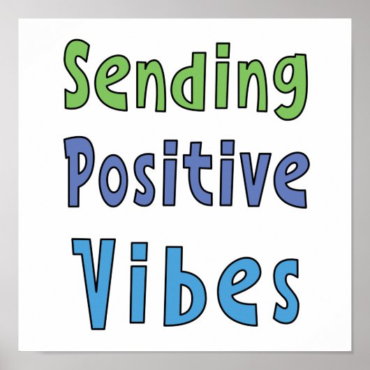 Positieve virussen verzenden poster (Voorkant)