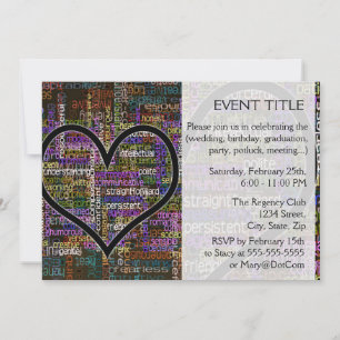 Positieve woorden kaart