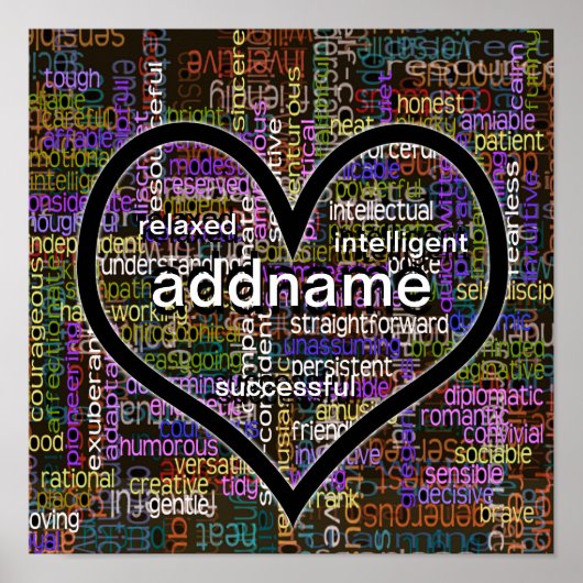 Positieve woorden over jou!!! poster (Voorkant)