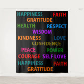 Positieve woorden wandkleed (Voorkant)