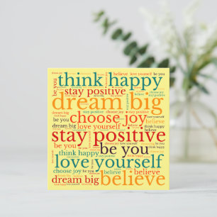 Positieve woordgroep WordArt Pattern Multicolor Ye