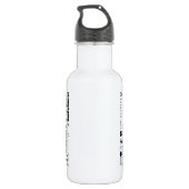 Positieve woordtypografie waterfles  (Achterkant)