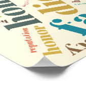 Positieve woordwolk poster (Hoek)