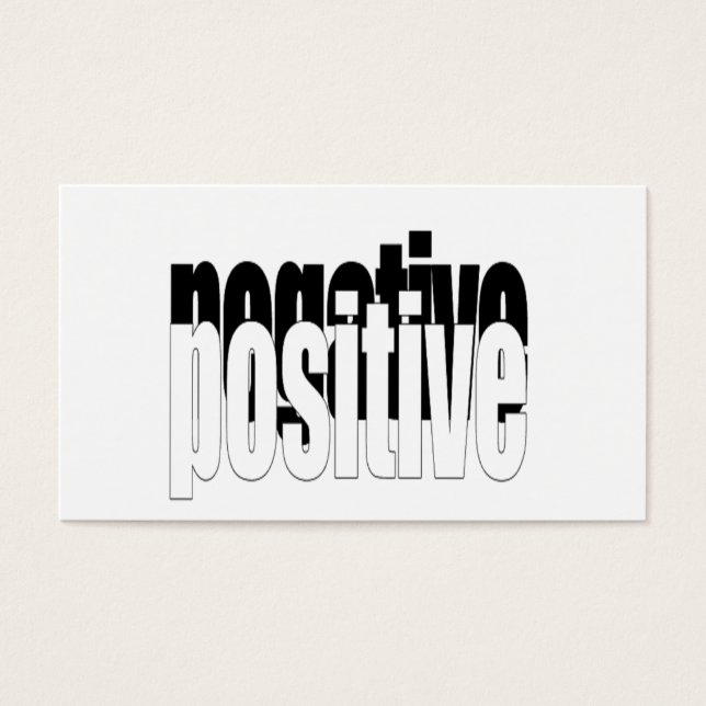 Positif Et Négatif (Devant)