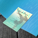 Position de yoga moderne dégradé de menthe<br><div class="desc">Couverture élégante et professionnelle inspirée des cours de yoga avec texte promotionnel pour les réductions et l'espace pour le logo.</div>