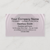 Position d'oeil unique 5 Carte de visite (Dos)