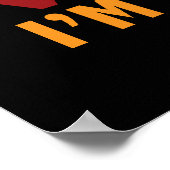 Position Responsable Poster humoristique Imprimer (Coin)