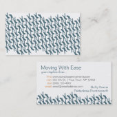 Position sur des cartes de visite de répétition (Devant / Derrière)