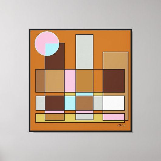 Positioned Near the Middle Canvas Afdruk (Voorkant)