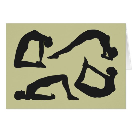 Positions de yoga Silhouettes (Devant horizontal)