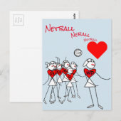 Positions du joueur WD Love Netball Clipart Carte  (Devant / Derrière)
