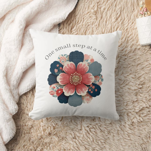 Positive Affirmation Throw Pillow One Step  Kussen (Deken)