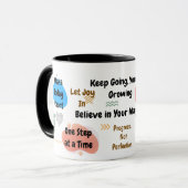 Positive Affirmations Colorful Mindset Mug (Devant gauche)
