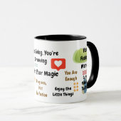 Positive Affirmations Colorful Mindset Mug (Devant droit)