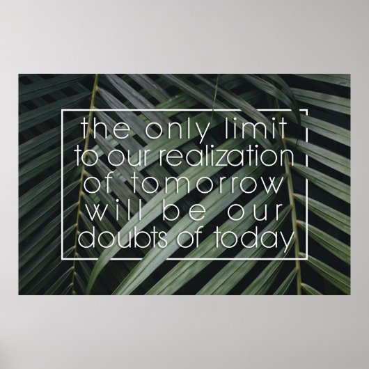 Positive Affirming Future Quote Wall Print (Voorkant)