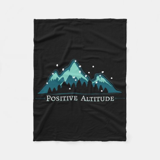 Positive Altitude Mountain Climbing Fleece Deken (Voorkant)