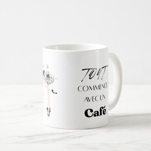 Positive Energy Coffee Mug for Work and Study (Devant droit)