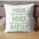 Positive Green Your Voice Matter Motivation Citati<br><div class="desc">Positive Green Your Voice Matter Motivation Citation</div>