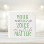 Positive Green Your Voice Matter Motivation Citati<br><div class="desc">Positive Green Your Voice Matter Motivation Citation</div>