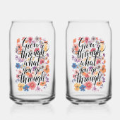 Positive Growth and Motivation Typography Blikvorm Glas (Voorkant)