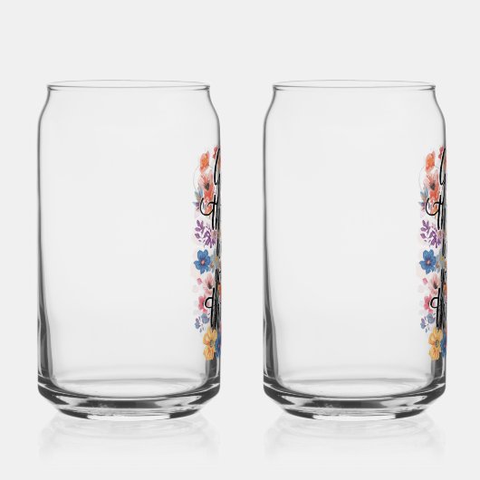 Positive Growth and Motivation Typography Blikvorm Glas (Rechts)