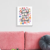 Positive Growth and Motivation Typography Canvas Afdruk (Insitu (Woonkamer))