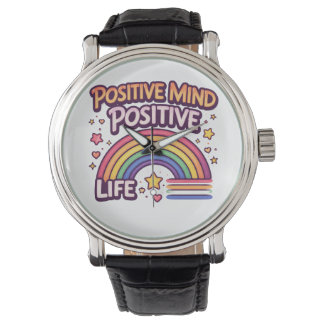 Positive Mind Positive Life Horloge