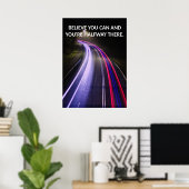 Positive Mindset Motivatie Quote Poster (Thuiskantoor)