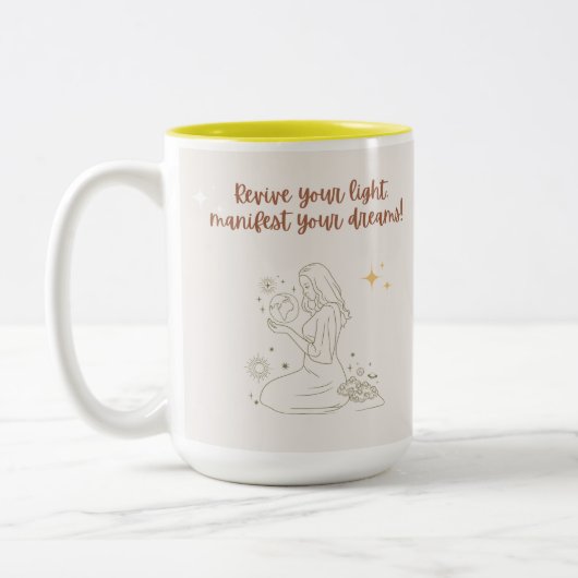 positive morning affirmation mug (Gauche)